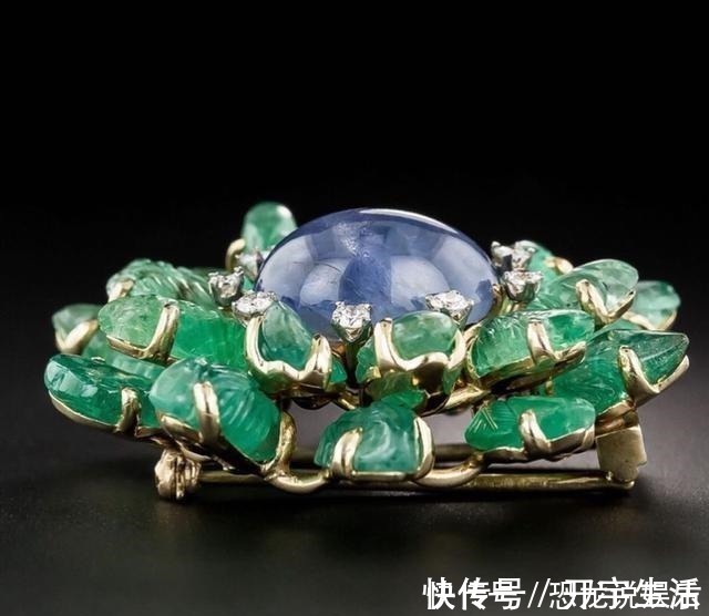 星光$一枚重达16克拉的古董级星光蓝宝石胸针,为何如此让人着迷