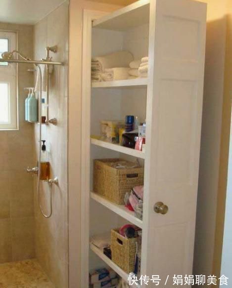 用品|现装修都流行做这种夹缝柜,我家卫生间做了,好看收纳量也变多了
