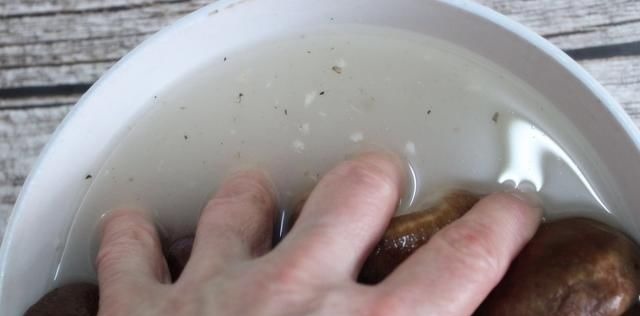 清水洗香菇，和没洗一样，教您一招，脏东西和小虫子自动溜走