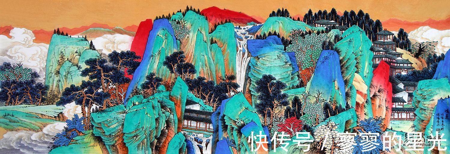 山水画&许吉尔山水画 境界高远 有着“一人一品”的山水画风