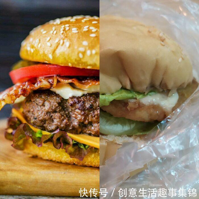 VS|30张美食广告.VS.实际对比照,再也不相信广告了