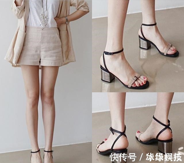 一字带凉鞋 时尚优雅一字带凉鞋,穿出时髦女人味,还有蕾丝花边哦