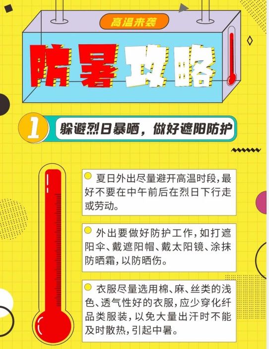 中暑|【通城疾控】热热热，高温天气来势汹汹这些攻略必不可少！