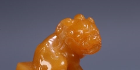 瑞兽&旧藏,田黄瑞兽印章