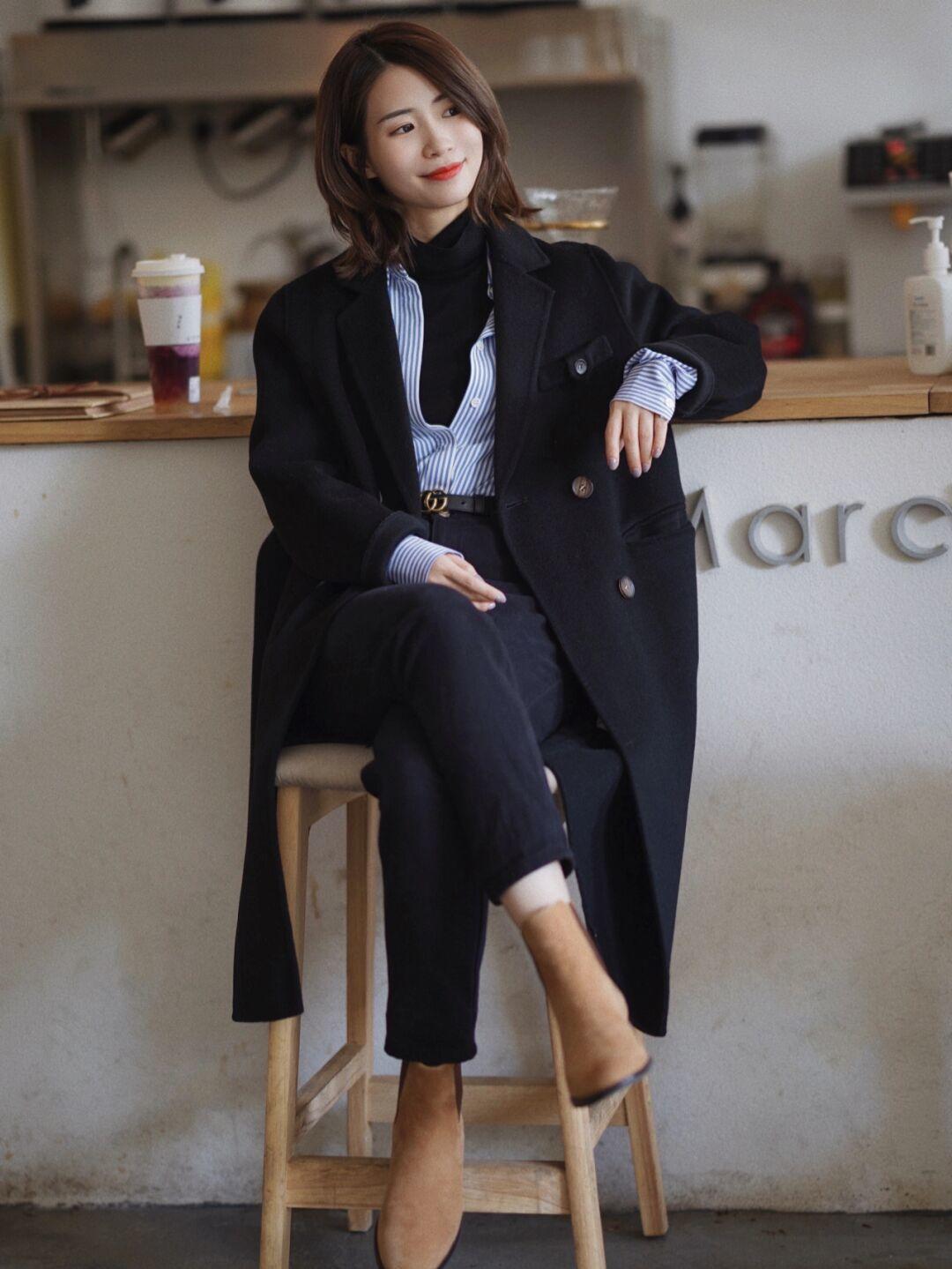 高跟鞋 冬天穿不出时尚感?不妨看看大衣穿搭示范,照着搭美得不像话