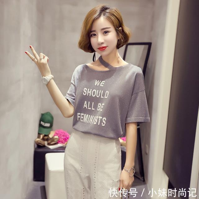 针织面料|美丽是穿出来的,有这么一款百搭T恤,你想不美都难