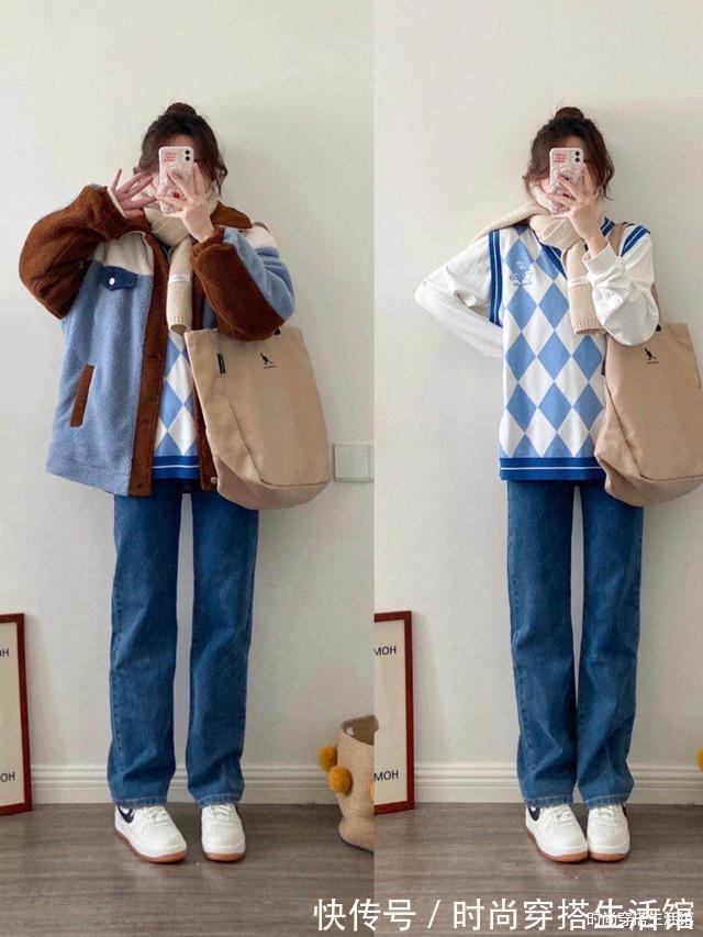 破洞牛仔裤|又降温了,裤子真不用买太多,这几种“暖暖裤”,御寒保暖又时尚