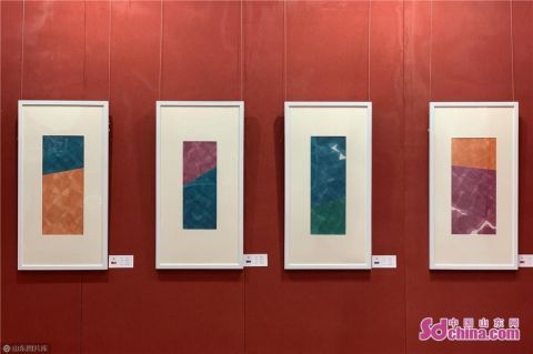 用方块叠画当代镜像 桑火尧作品特展亮相第十届中国画节