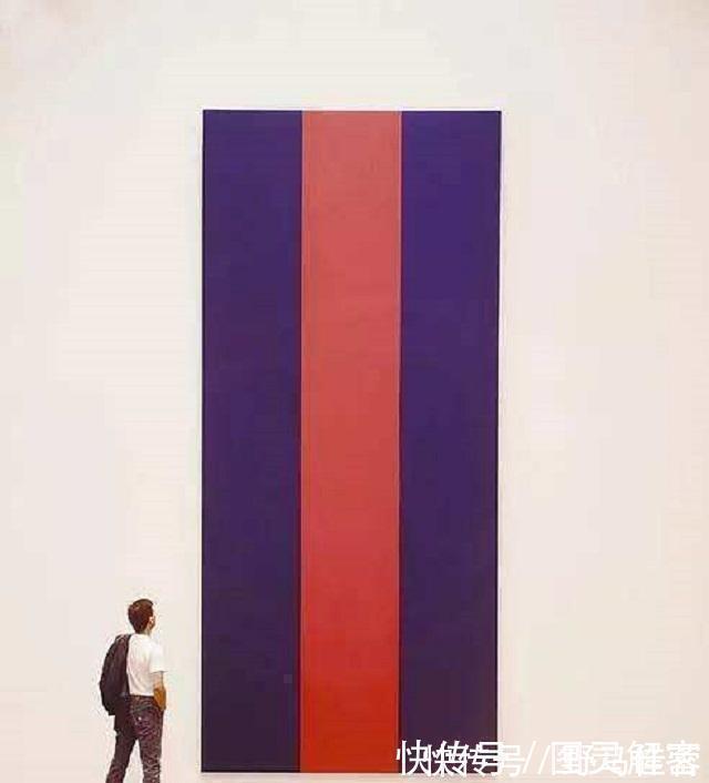 巴尼特·纽曼#他生前随手画的一根线卖7亿,众人不解,专家你画24年试试