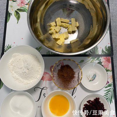 可可粉|大厨教你做可可蔓越莓饼干，学会不用下馆子