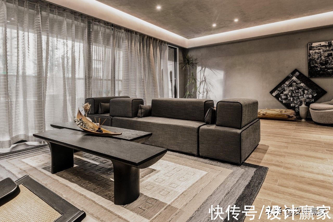 茶台|128㎡侘寂风平层，晒晒室内实拍图，美而高级，好让人羡慕