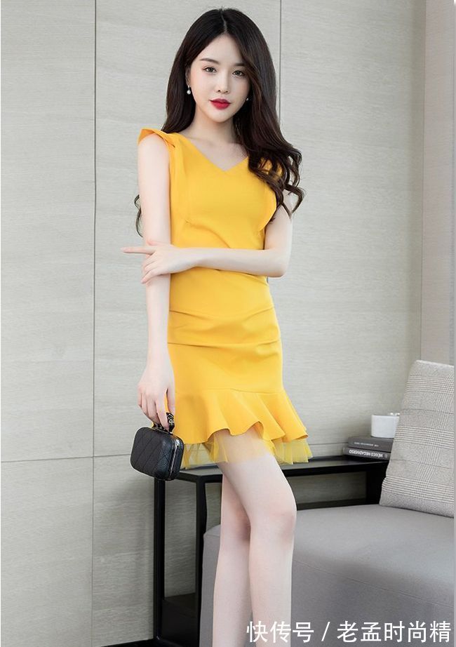 可甜可盐|一款特色的鱼尾包臀裙,展示自己娇艳的气质,冠压群芳风华绝代