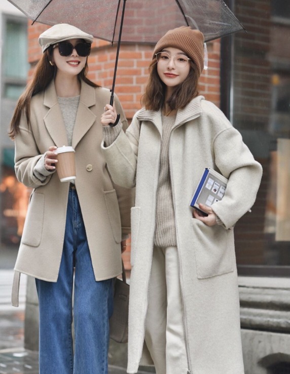 大衣|冬天了怎么穿?建议和姐妹安排上“闺蜜装”,出街回头率百分百!