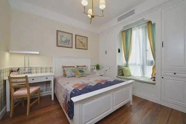 实用|朋友家的118㎡美式三居室，户型玄关和大电视柜太好看实用啦