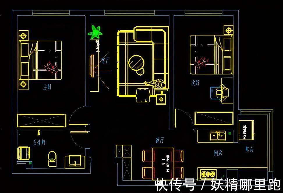 风格|104平现代二居室大胆而灵活,现代风格也是有个性的