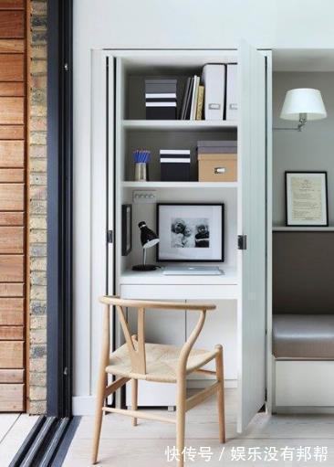 小户型|用一面墙打造一个书房,小户型有个书桌就够用了!省了整整一间房