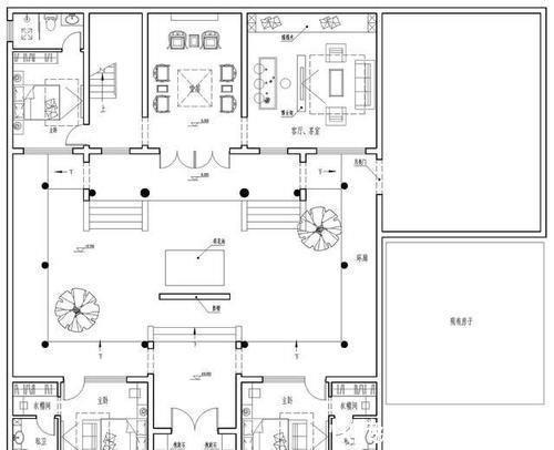 户主家|喜庆的四合院设计,家里的宅基地小也可以盖,很适合农村