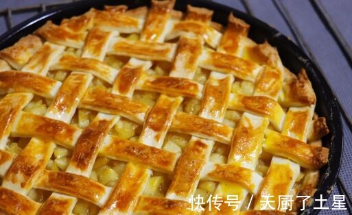 黄油|家里苹果吃不完,加一碗面粉做苹果派,甜而不腻,大人小孩都爱吃!
