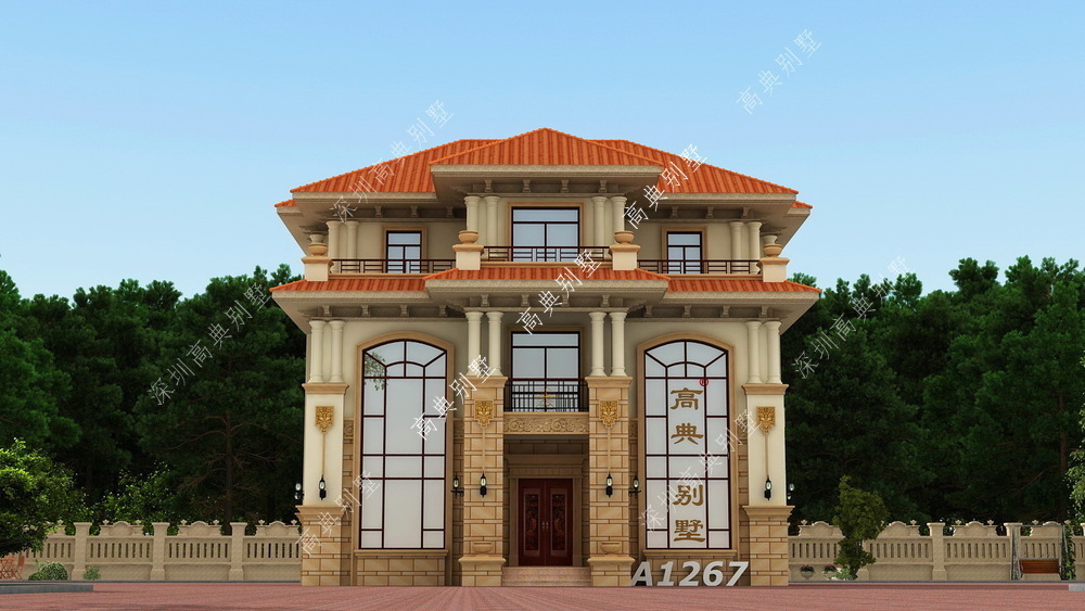 别墅|双复式欧式别墅,建在家乡很受欢迎,透露出轻盈、沉稳、大方。