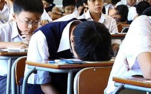 上课“睡觉”也分等级？小学生vs中学生，看到大学生：都是渣渣