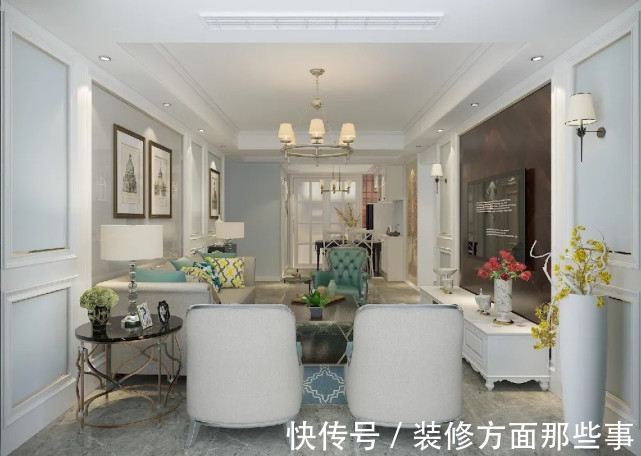 空间|130平美式复古和法式情怀让空间充满浪漫优雅的氛围