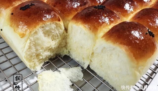 看似平凡却非常好吃的面包, 柔软香甜, 做法简单, 孩子吃着不停嘴