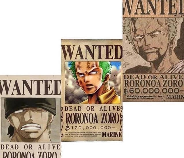 索隆|海贼王草帽团赏金进化史,路飞涨了6次,乔巴的变化没有意义