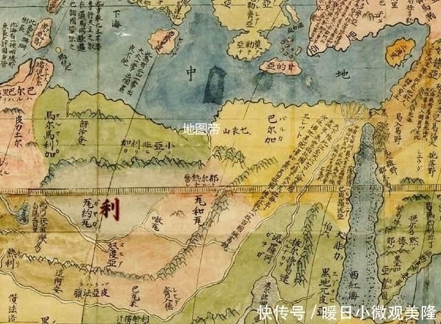 明朝|清朝烧掉的明朝世界地图,来看看画的如何