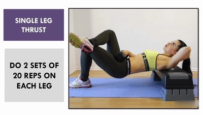 左腿|5个臀部肌肉训练动作，每天9分钟打造更大和更圆臀肌，饱满翘圆臀