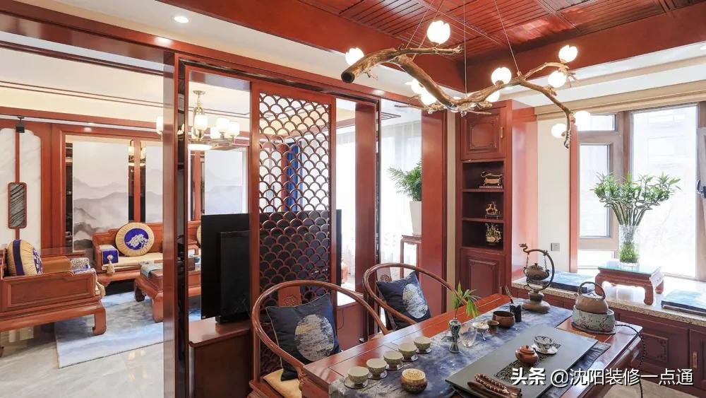 书房|125㎡中式装修实景案例