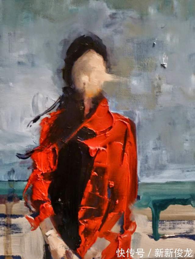 画家@她以生动、动感和现代的笔触,描绘画面