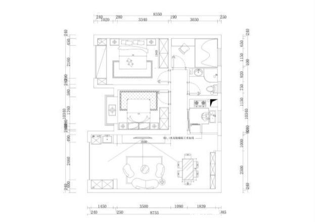 书房|101平混搭设计客厅吊顶整体做了装饰处理,艺术感十足