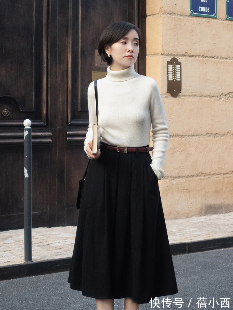视觉效果|冬季也要学会穿“半身裙”,这5个实用款,搭配毛衣优雅到骨子里