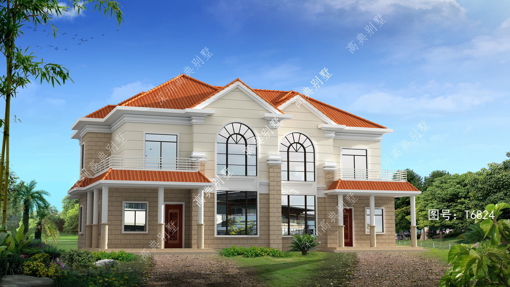 小别墅|这款欧式小别墅设计，外观绝顶好看，多窗设计，通透大气。