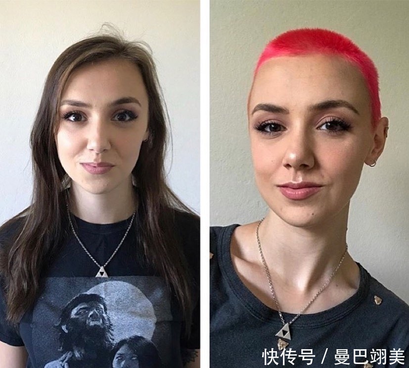 美女|18位美女换发型真大胆,直接剪成小寸头,变化真不小