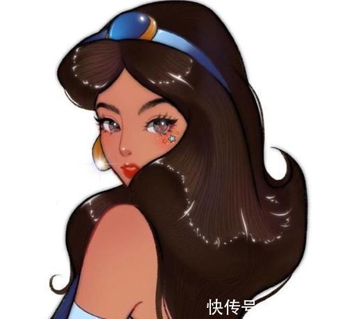 长发公主|迪士尼公主长发缠身形象,乐佩很妖异,爱丽儿透露出性感