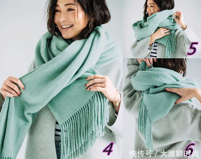 造型师|羊毛围巾如何戴,才没有缩脖子感,日本造型师的方法原来超简单