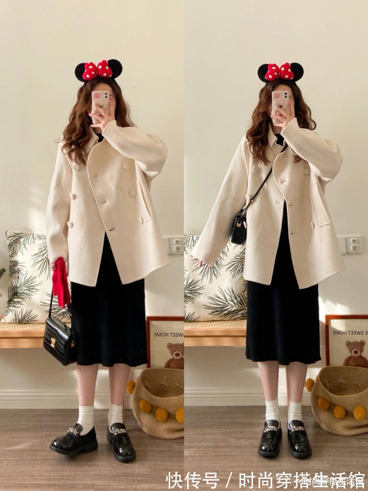 模板 这才是30+女人冬季穿搭模板,简约时尚又气质,照着穿就对了