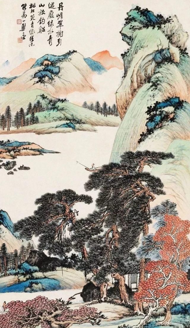 大家$民国竟然有这样一位山水画大家,极为罕见,太美了!