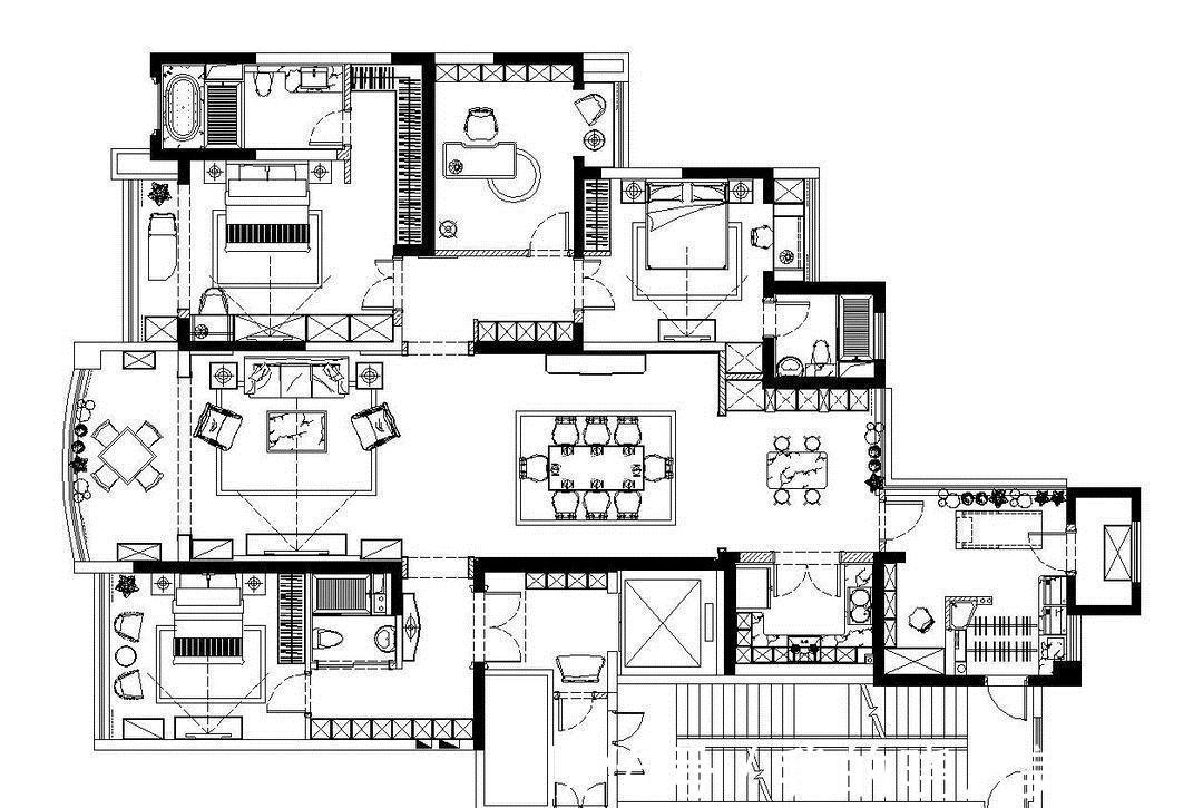 氛围感|用美式的浪漫和自由,结合东方的实用和大方,更显空间生动有趣