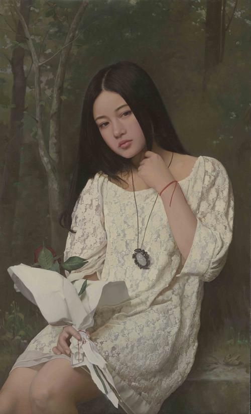 人体|八零后艺术家谭云川人体油画中的少女,唯美而写实