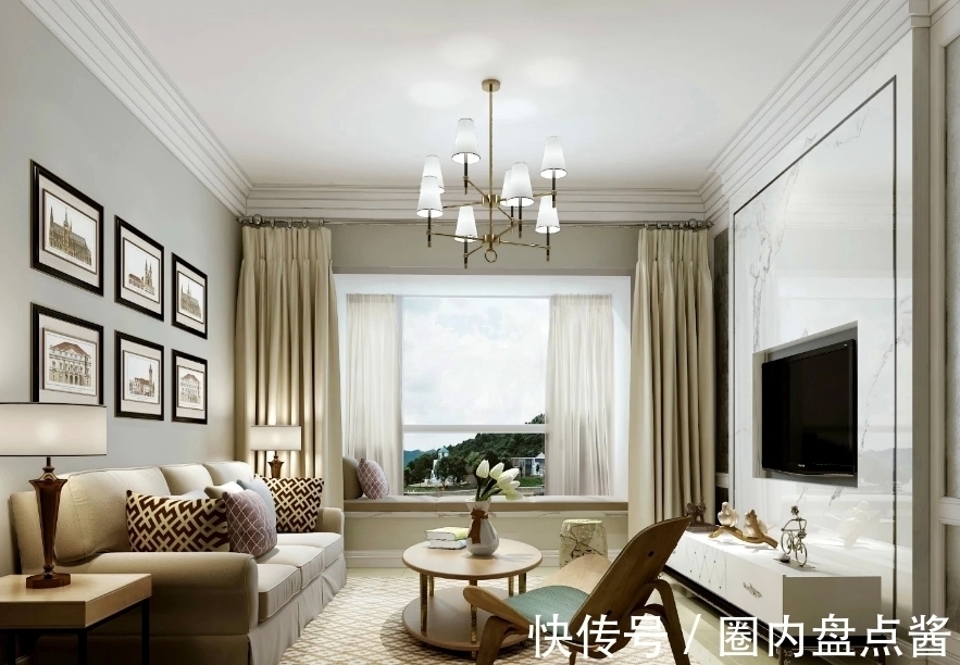 浅色系|现代饰材的使用,在灯光效果的表现下,使空间显得非常明亮光洁