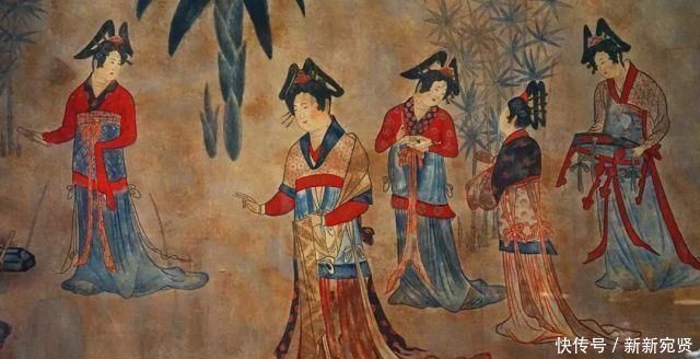 契丹贵族墓画了幅汉人美女图,还题诗说“征辽”
