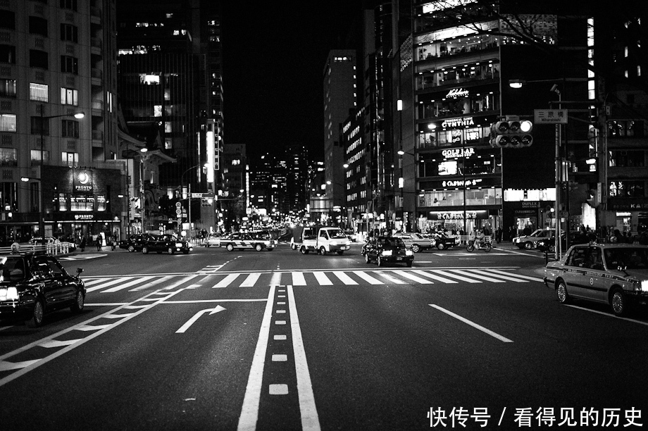 老照片 1965年的日本东京很是繁华