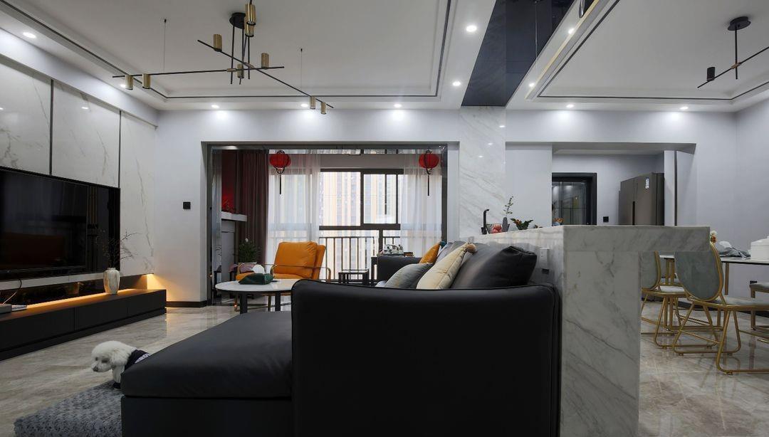 设计风格|137平方米的轻奢三居,这才是年轻人的最爱,设计的太上档次了!