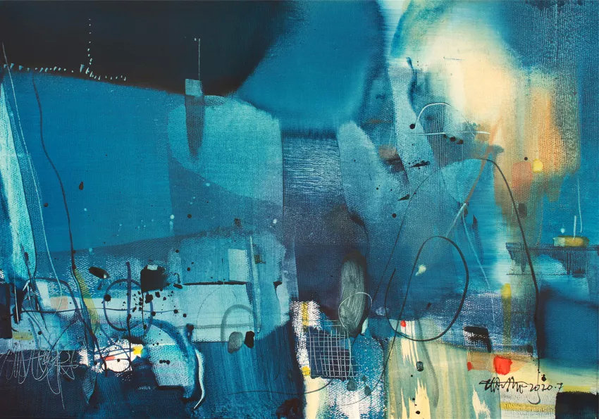 薄暮#[第七届庐山水彩节邀请嘉宾]姚波艺术作品展