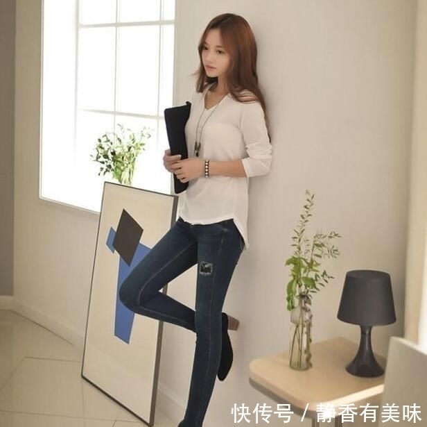 透露|唯美靓丽的紧身牛仔裤美女,清新动人,帅气中透露着时尚!