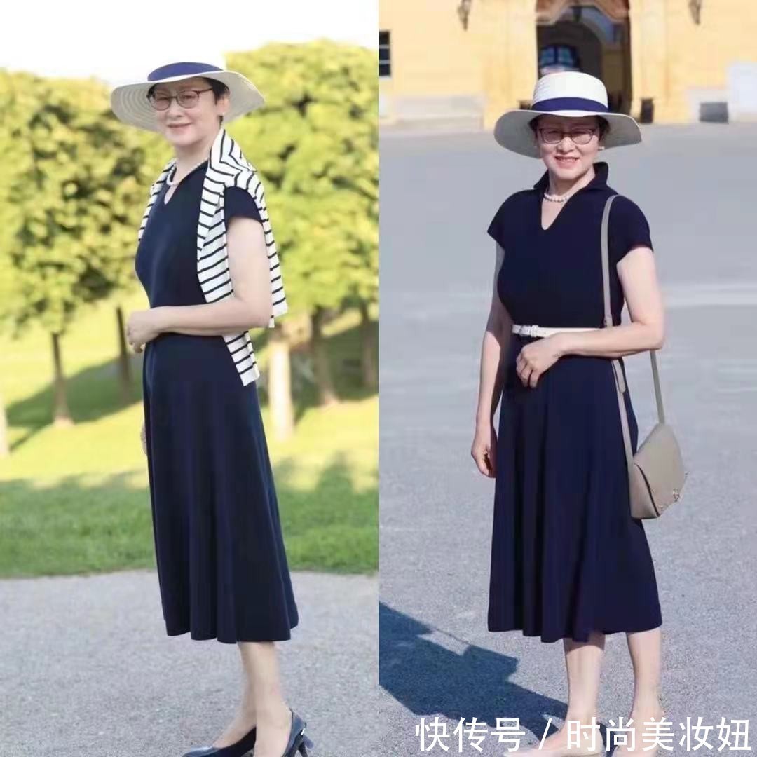 腰带 这位60岁奶奶比年轻人还会穿,打扮优雅不扮嫩,靠穿搭赢得体面