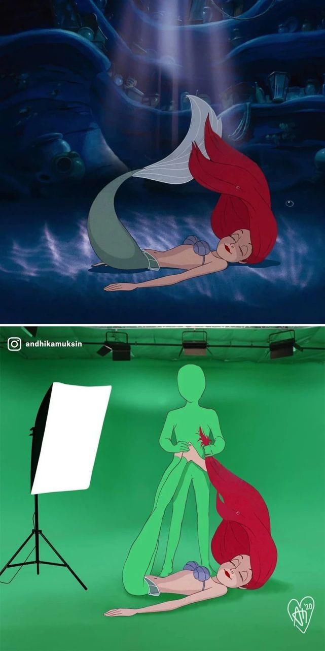 动画|若动画用“绿幕”拍会怎样？无腿小美人鱼和2D王子
