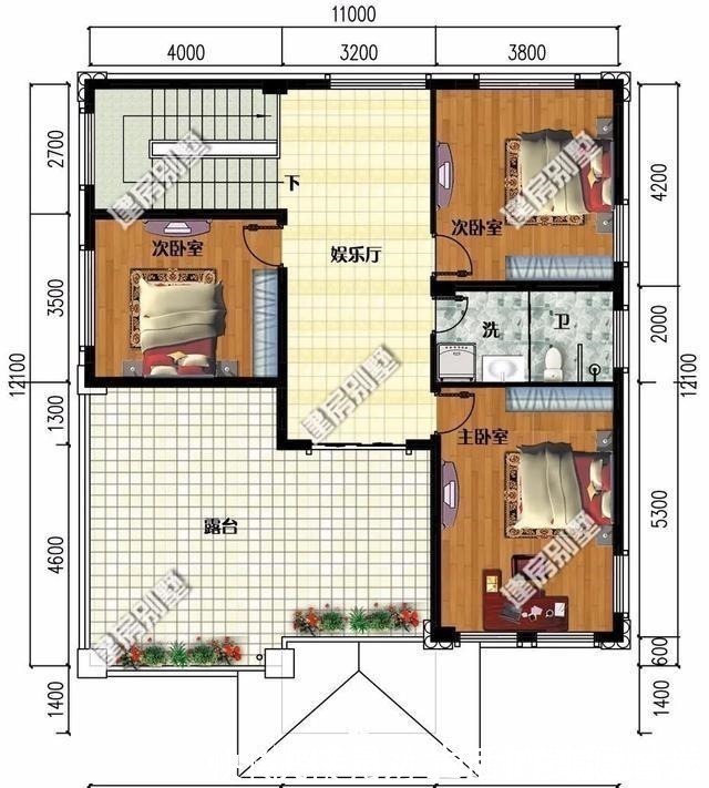 瓷瓦|宽11米左右的农村简欧别墅,外观美布局赞,老家生活乐悠悠!